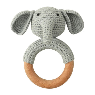 Wooden Animal Teether Ring for Babies | Blooming Babies