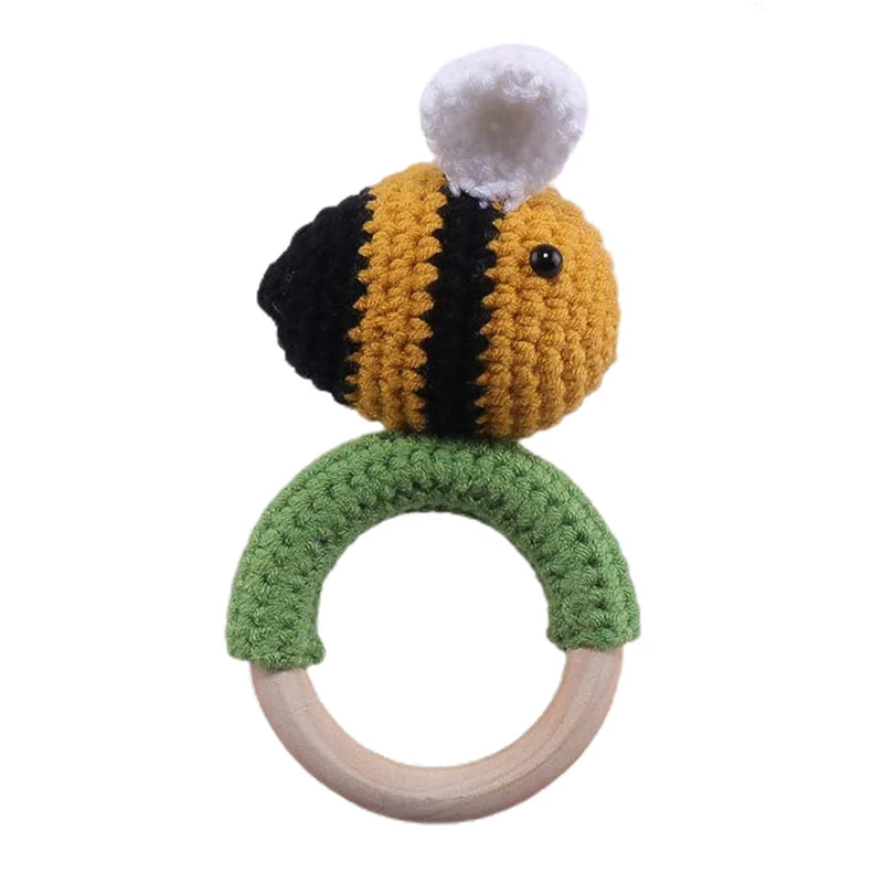 Wooden Animal Teether Ring