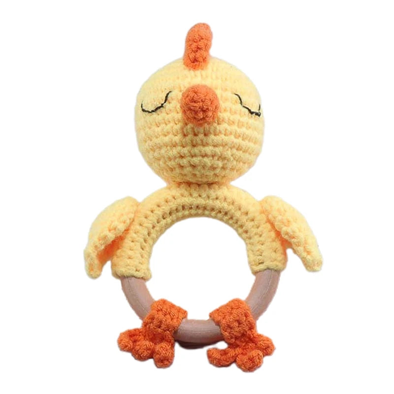 Wooden Animal Teether Ring