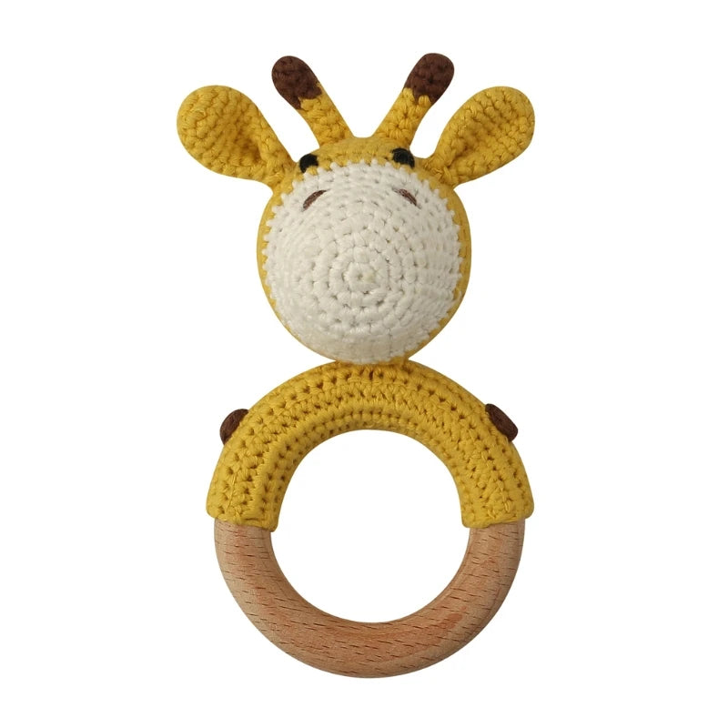 Wooden Animal Teether Ring for Babies | Blooming Babies