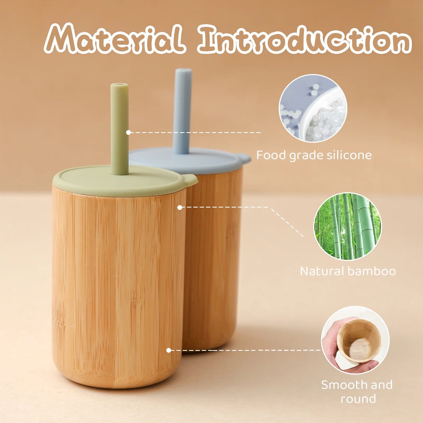 Leakproof Bamboo Feeding Cup for Toddlers | Blooming Babies