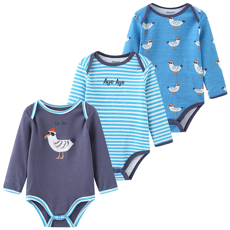Long Sleeve Cotton Onesie Set