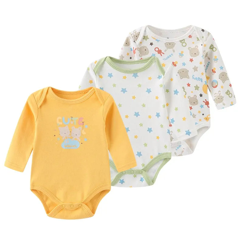 Long Sleeve Cotton Onesie Set