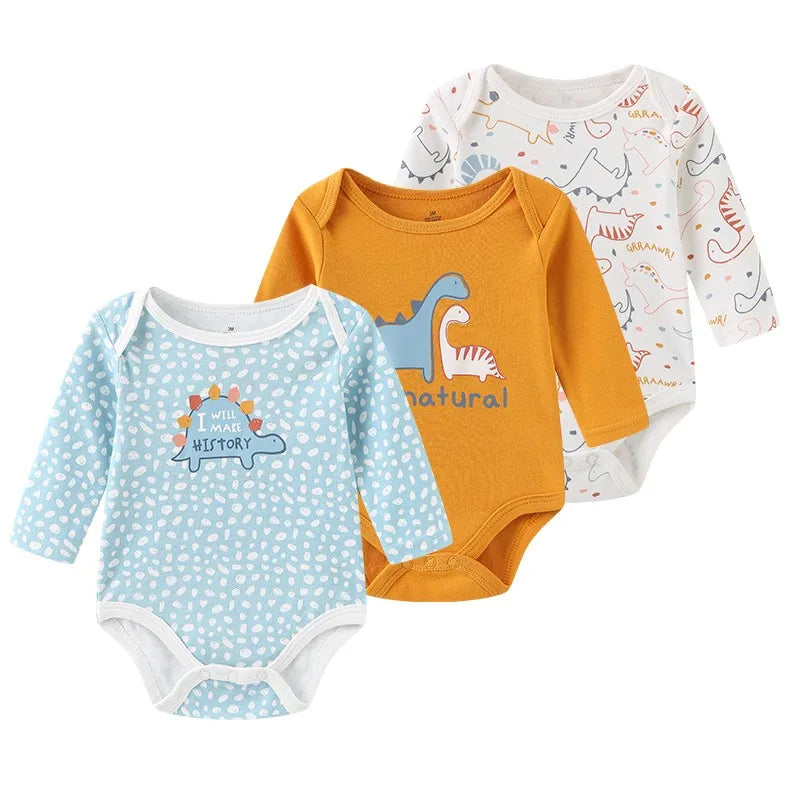 Long Sleeve Cotton Onesie Set