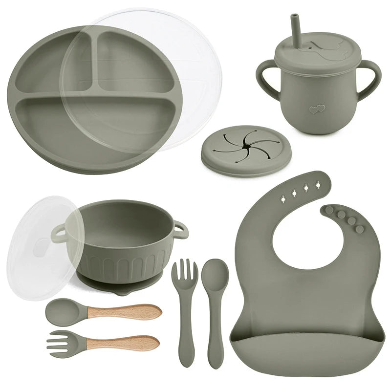 Silicone Baby Tableware Set
