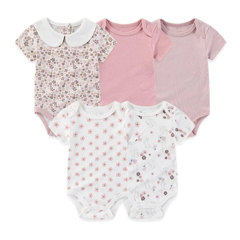 Short Sleeve Baby Romper Set