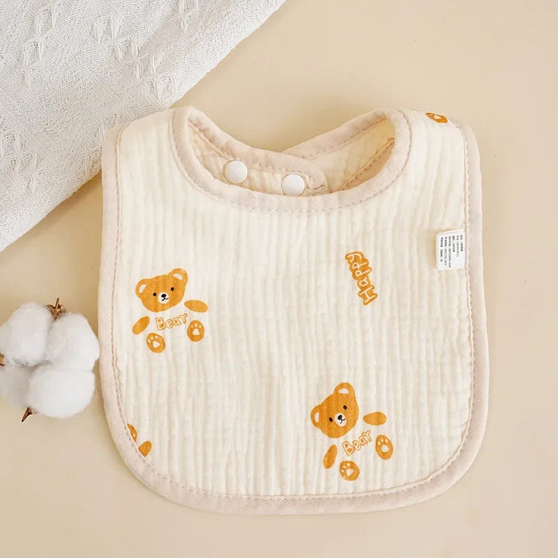 U-Shaped Cotton Saliva Bib Soft Baby Bib | Blooming Babies