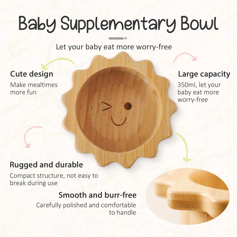 Sun Bamboo Tableware Set Eco-Friendly & Safe | Blooming Babies