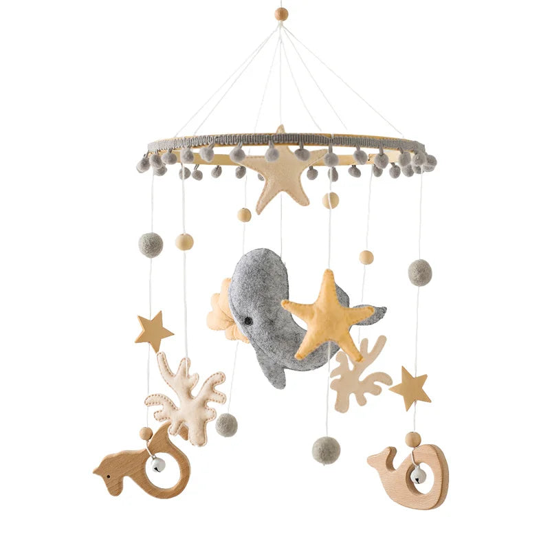 Crib Wooden Nursery Mobile