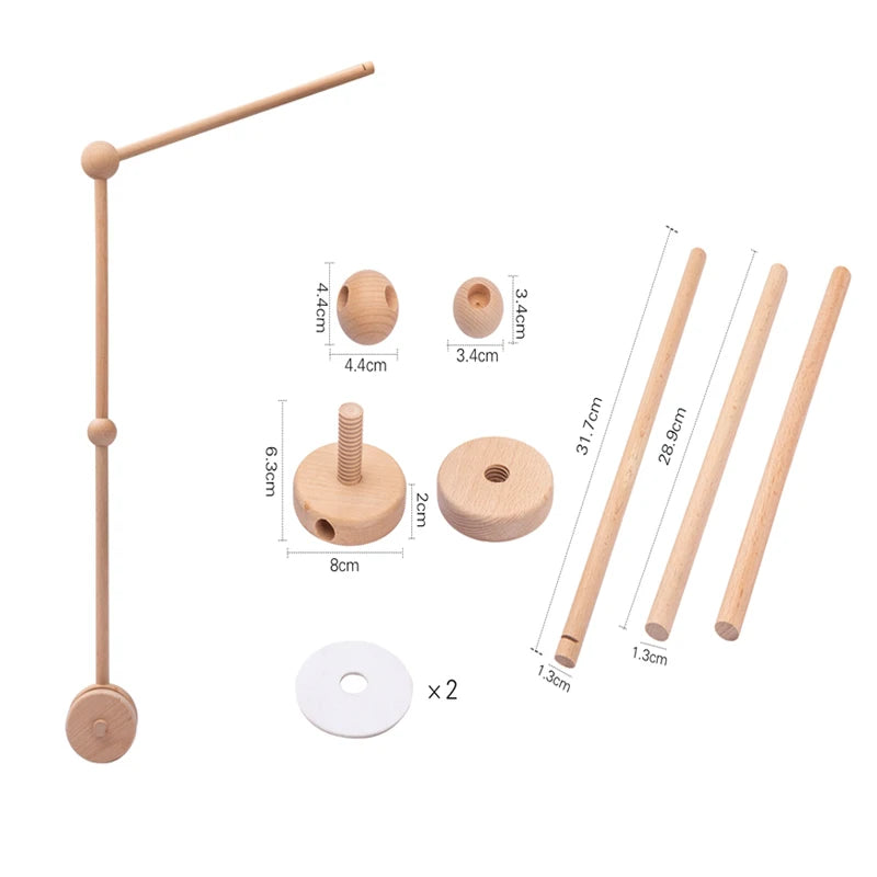 Hanging Wooden Crib Mobile