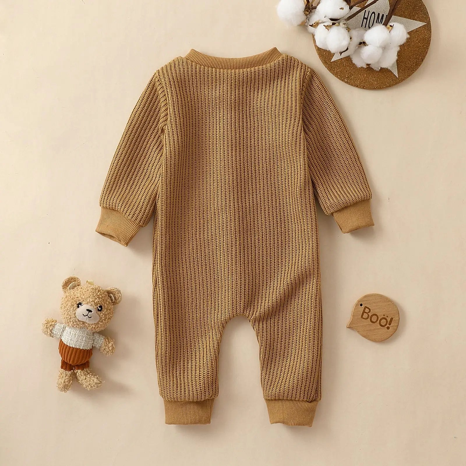 Long Sleeve Cotton Romper