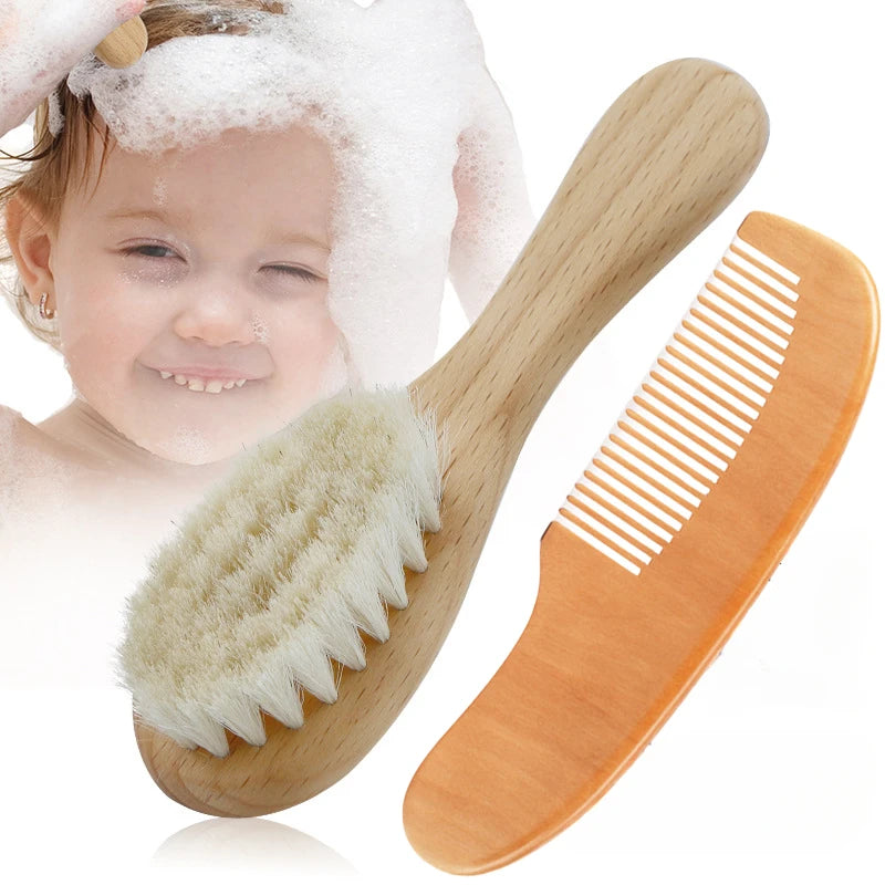 Wool Wooden Brush Comb