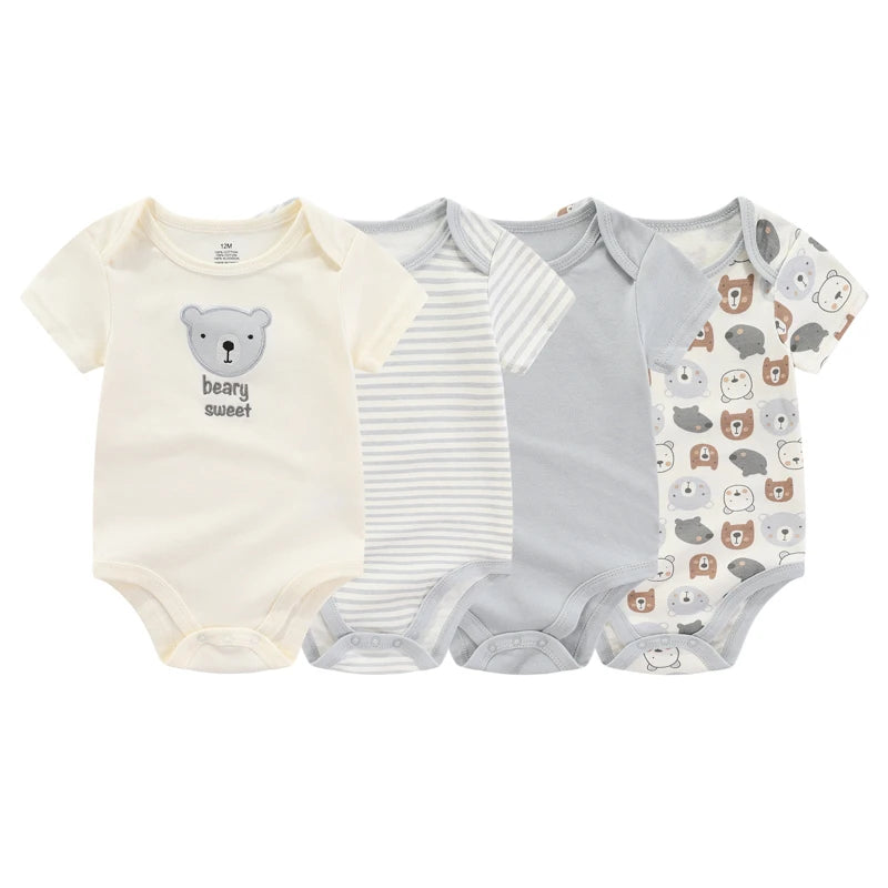 Short Sleeve Baby Romper Set