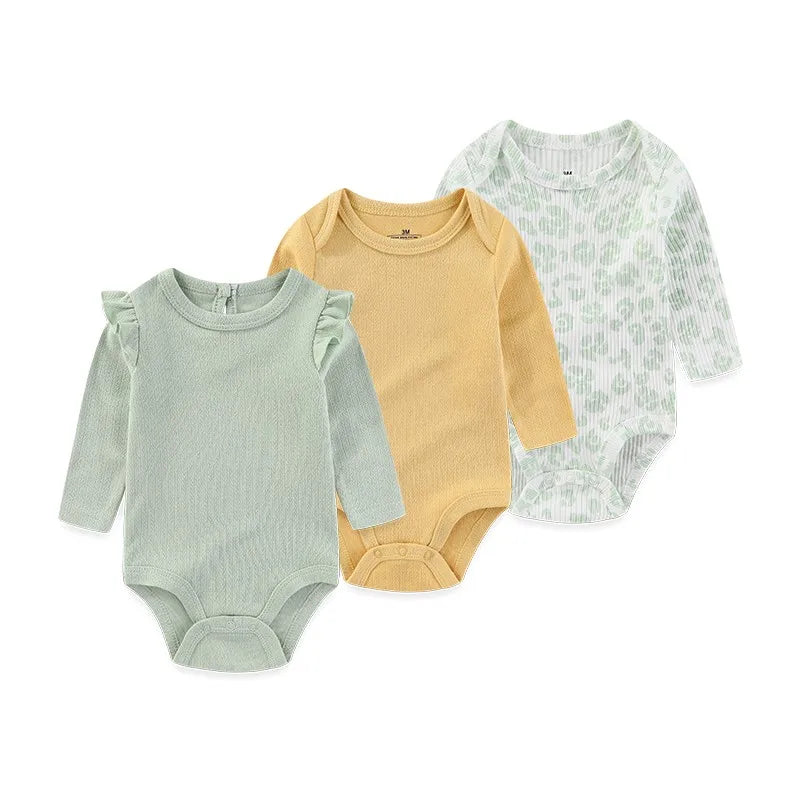 Long Sleeve Cotton Onesie Set