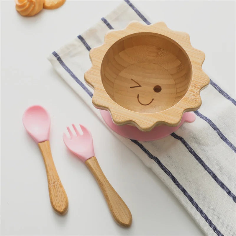 Sun Bamboo Tableware Set Eco-Friendly & Safe | Blooming Babies