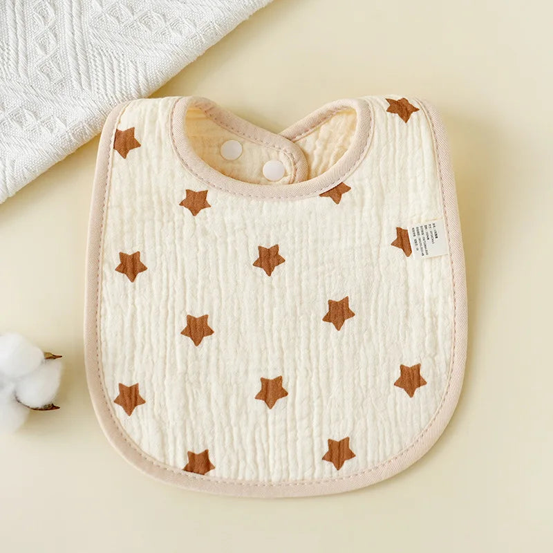 U-Shaped Cotton Saliva Bib Soft Baby Bib | Blooming Babies