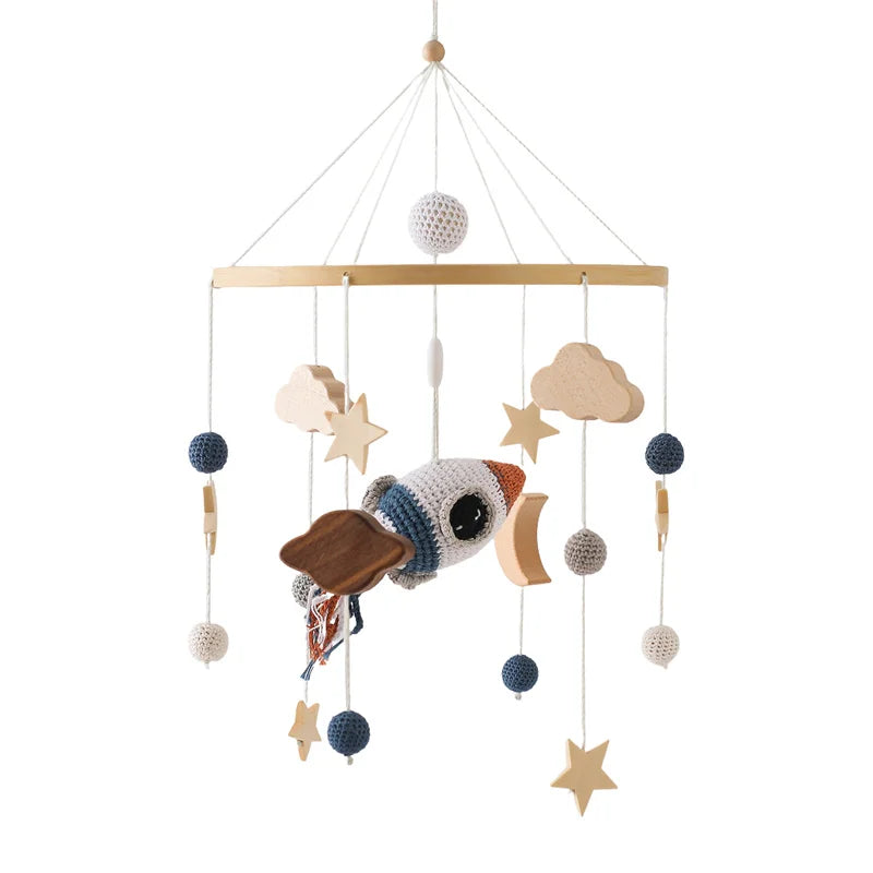 Crib Wooden Nursery Mobile