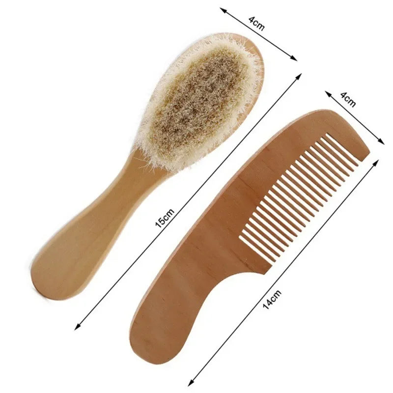 Wool Wooden Brush Comb