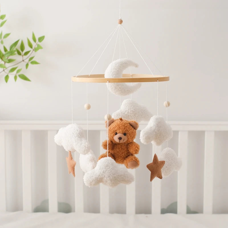 Hanging Wooden Crib Mobile Nursery Decor | Blooming Babies