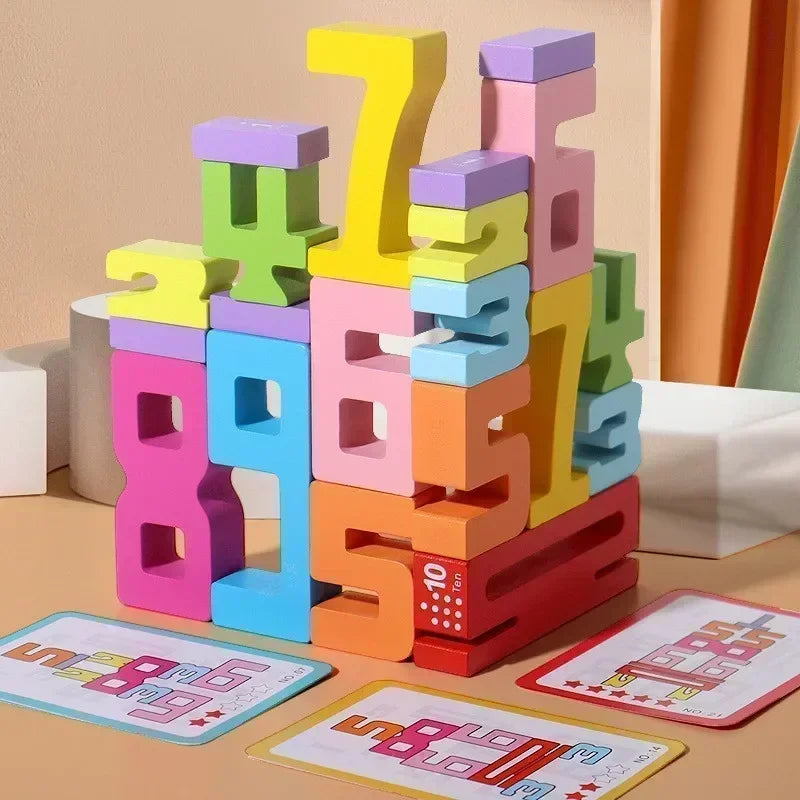 Number Balance Stacking Blocks