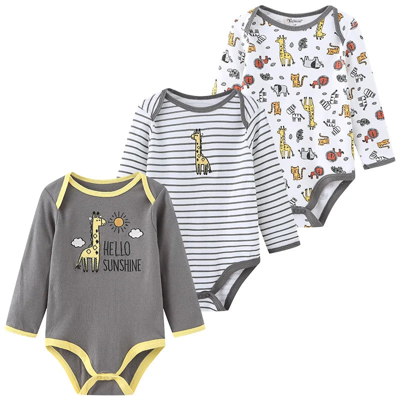 Long Sleeve Cotton Onesie Set