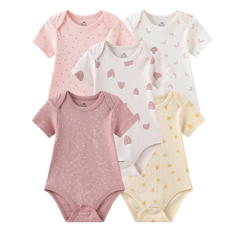 Short Sleeve Baby Romper Set