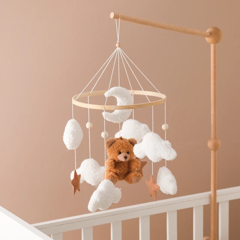 Hanging Wooden Crib Mobile Nursery Decor | Blooming Babies
