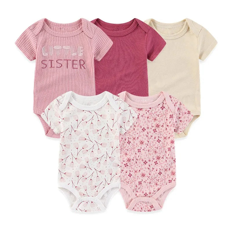 Short Sleeve Baby Romper Set