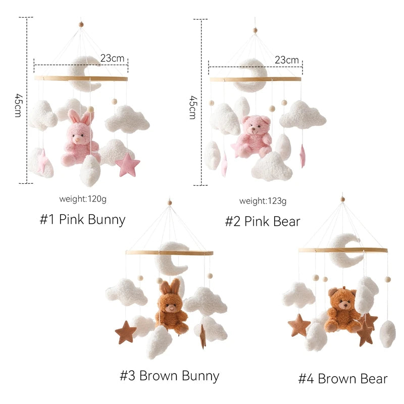 Hanging Wooden Crib Mobile