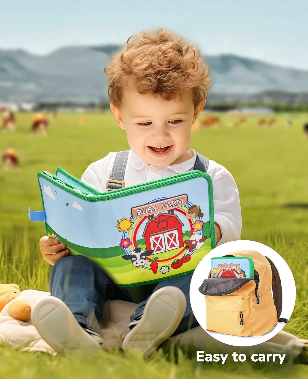 Soft Portable 3D Cloth Book Montessori Toy | Blooming Babies