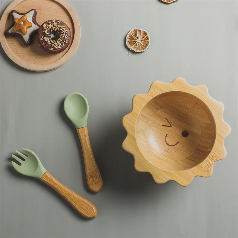 Sun Bamboo Tableware Set Eco-Friendly & Safe | Blooming Babies