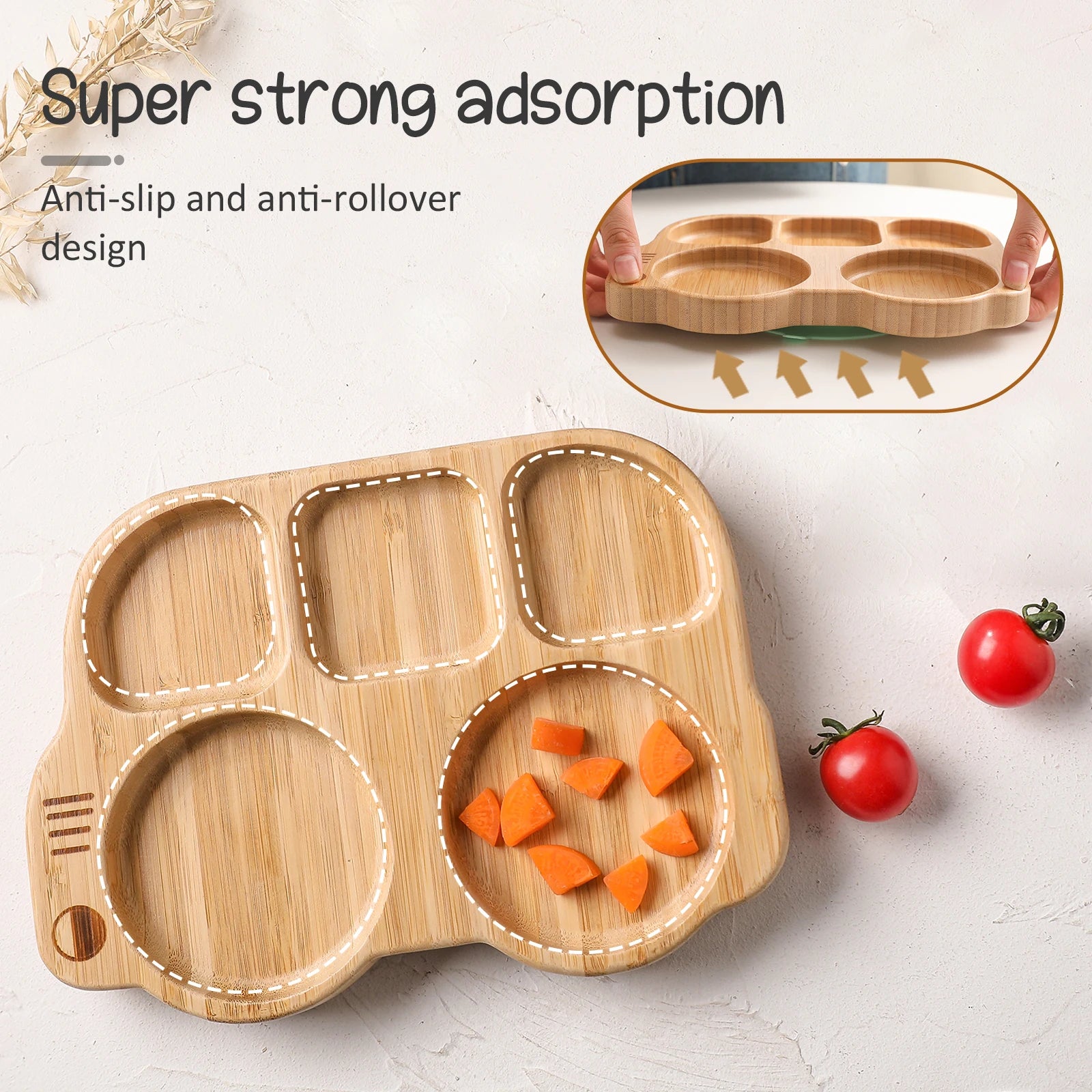 Wooden Car Tableware Set for Toddlers | Blooming Babies