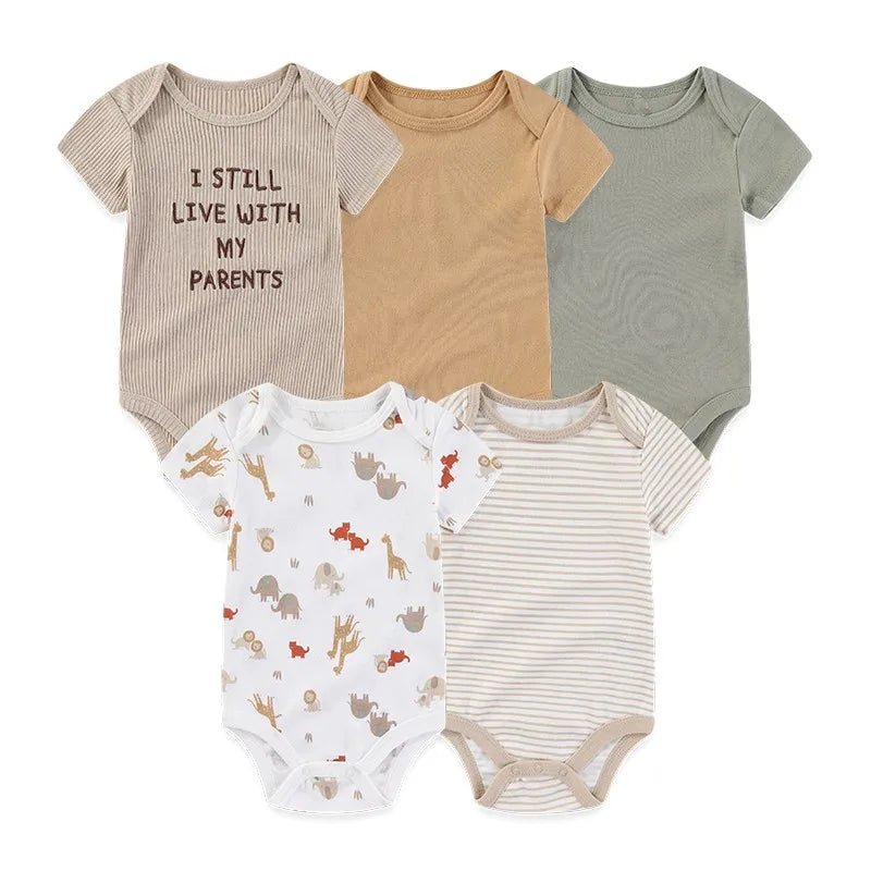 Short Sleeve Baby Romper Set