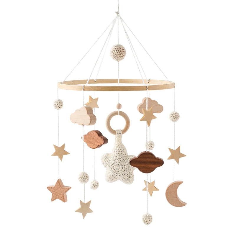 Crib Wooden Nursery Mobile