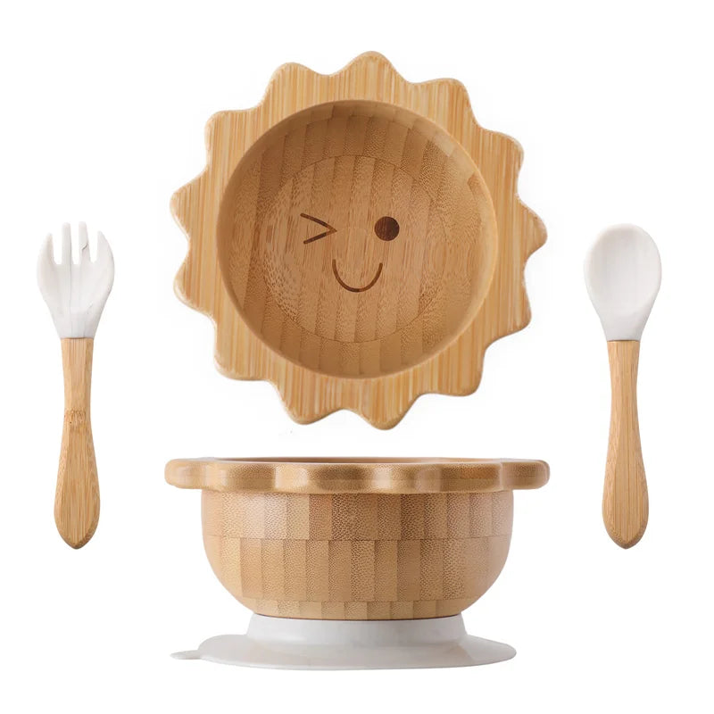Sun Bamboo Tableware Set Eco-Friendly & Safe | Blooming Babies