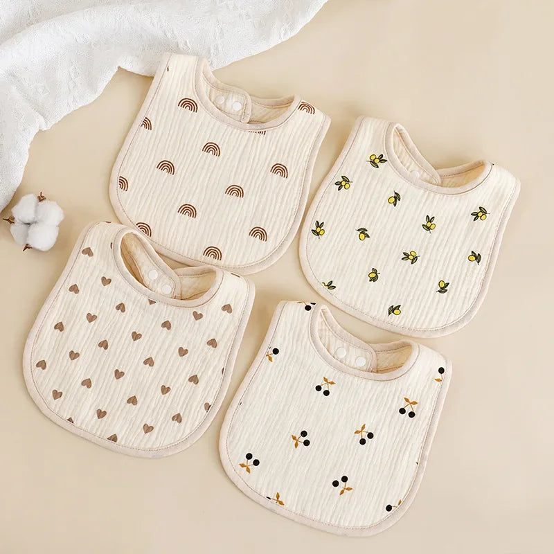 U-Shaped Cotton Saliva Bib Soft Baby Bib | Blooming Babies