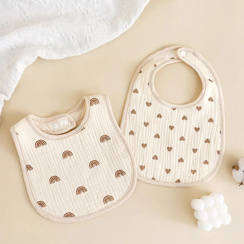 U-Shaped Cotton Saliva Bib Soft Baby Bib | Blooming Babies