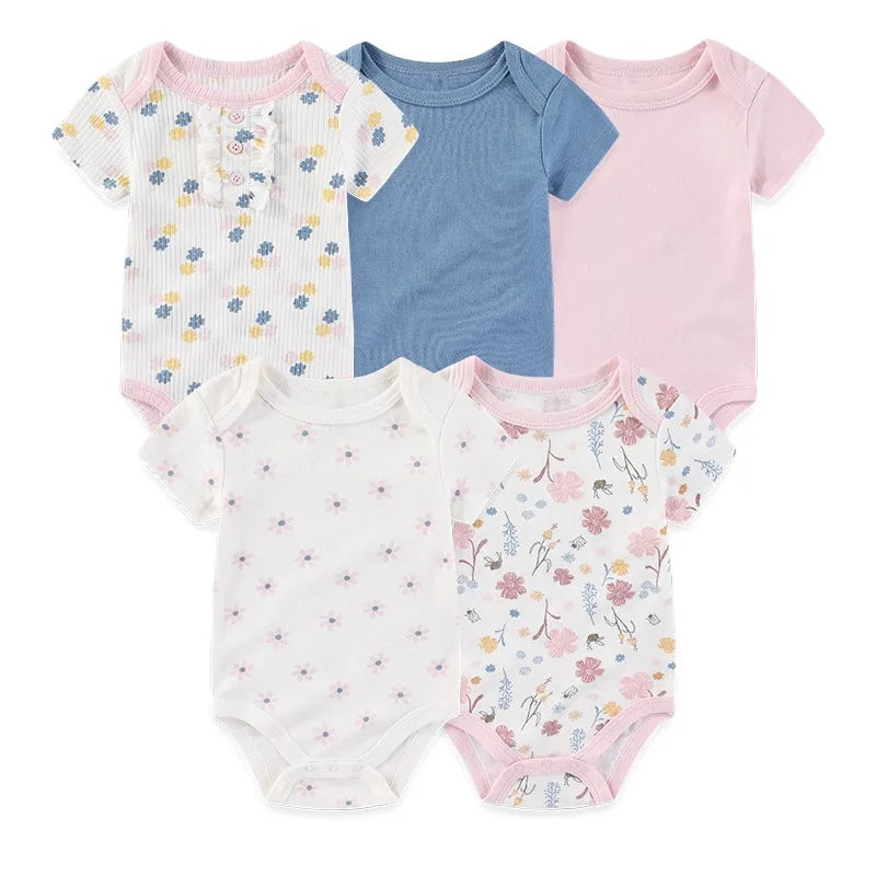 Short Sleeve Baby Romper Set