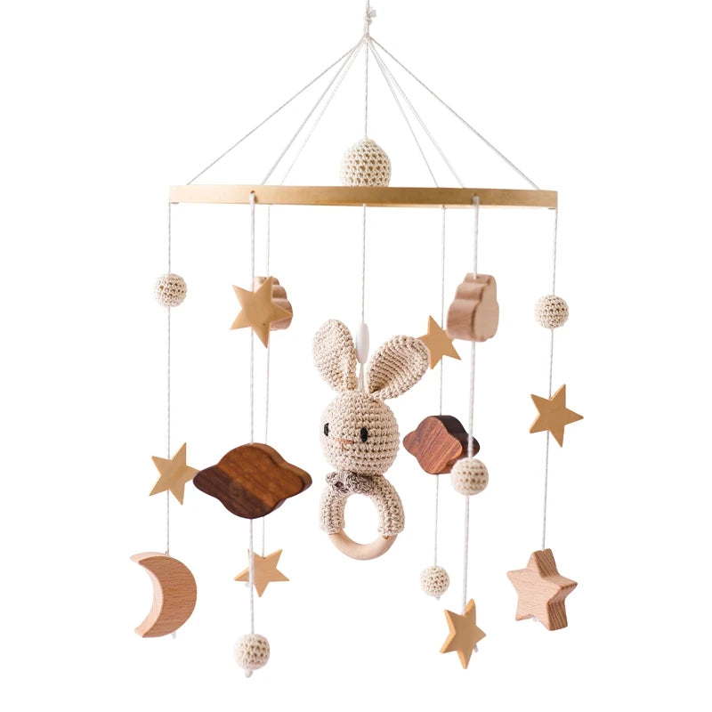 Crib Wooden Nursery Mobile