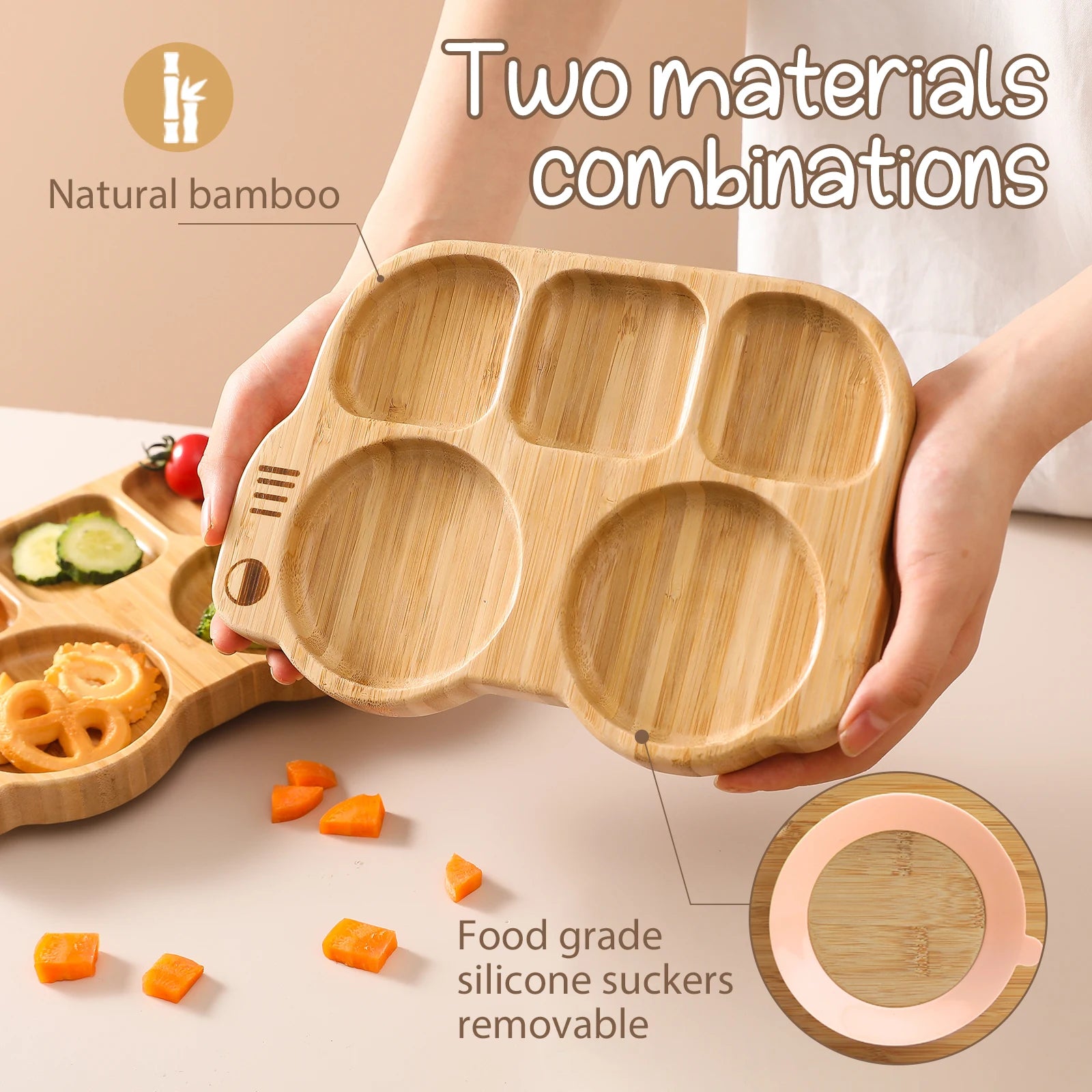 Wooden Car Tableware Set for Toddlers | Blooming Babies