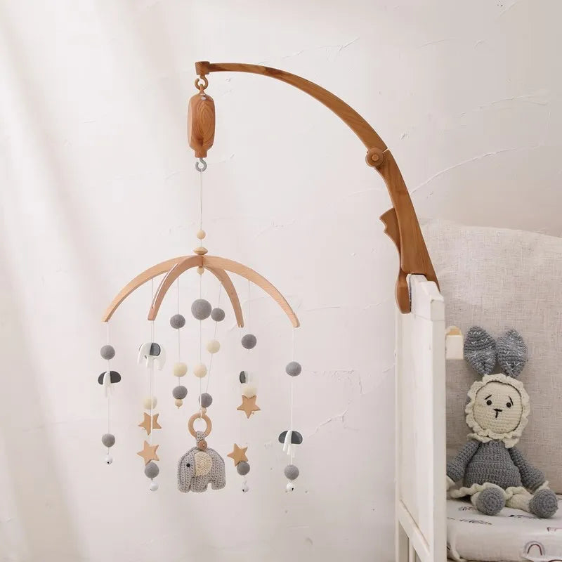Crib Wooden Nursery Mobile