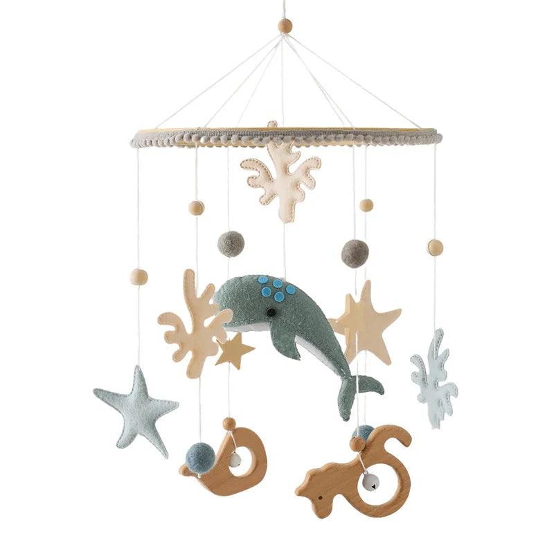 Crib Wooden Nursery Mobile