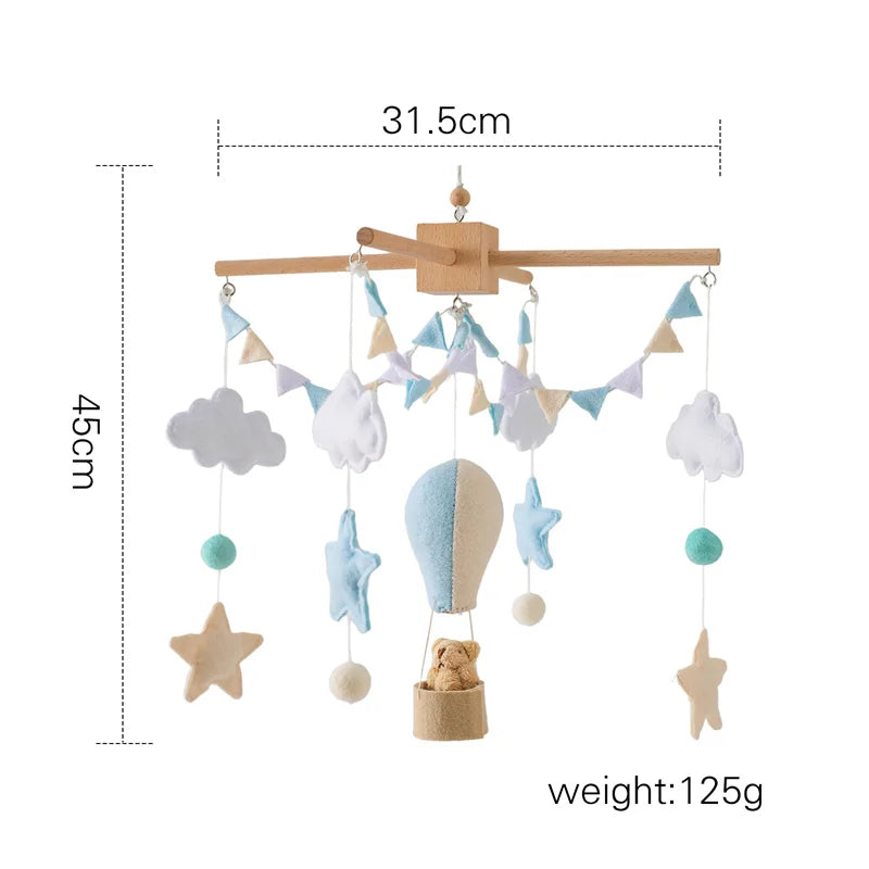 Crib Wooden Nursery Mobile