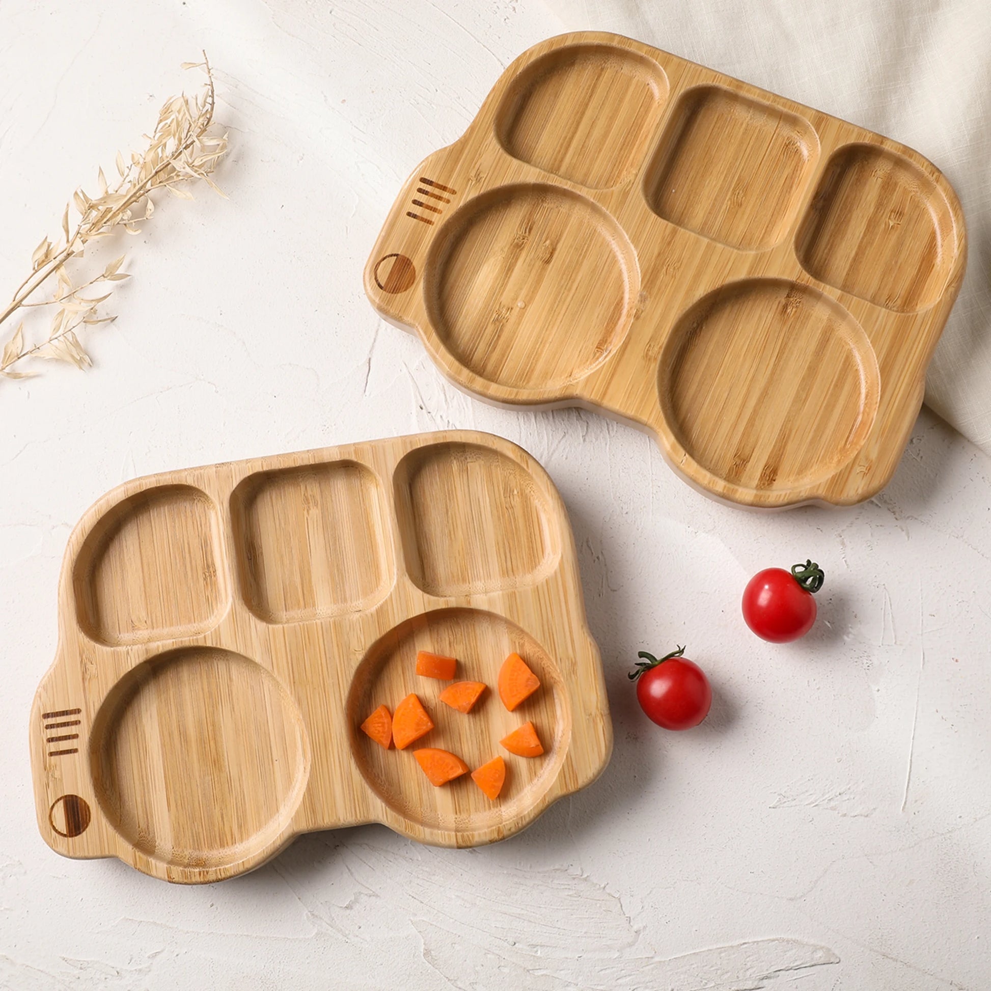 Wooden Car Tableware Set for Toddlers | Blooming Babies