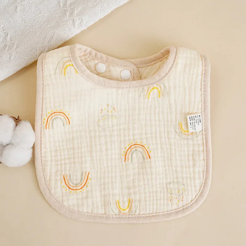U-Shaped Cotton Saliva Bib Soft Baby Bib | Blooming Babies