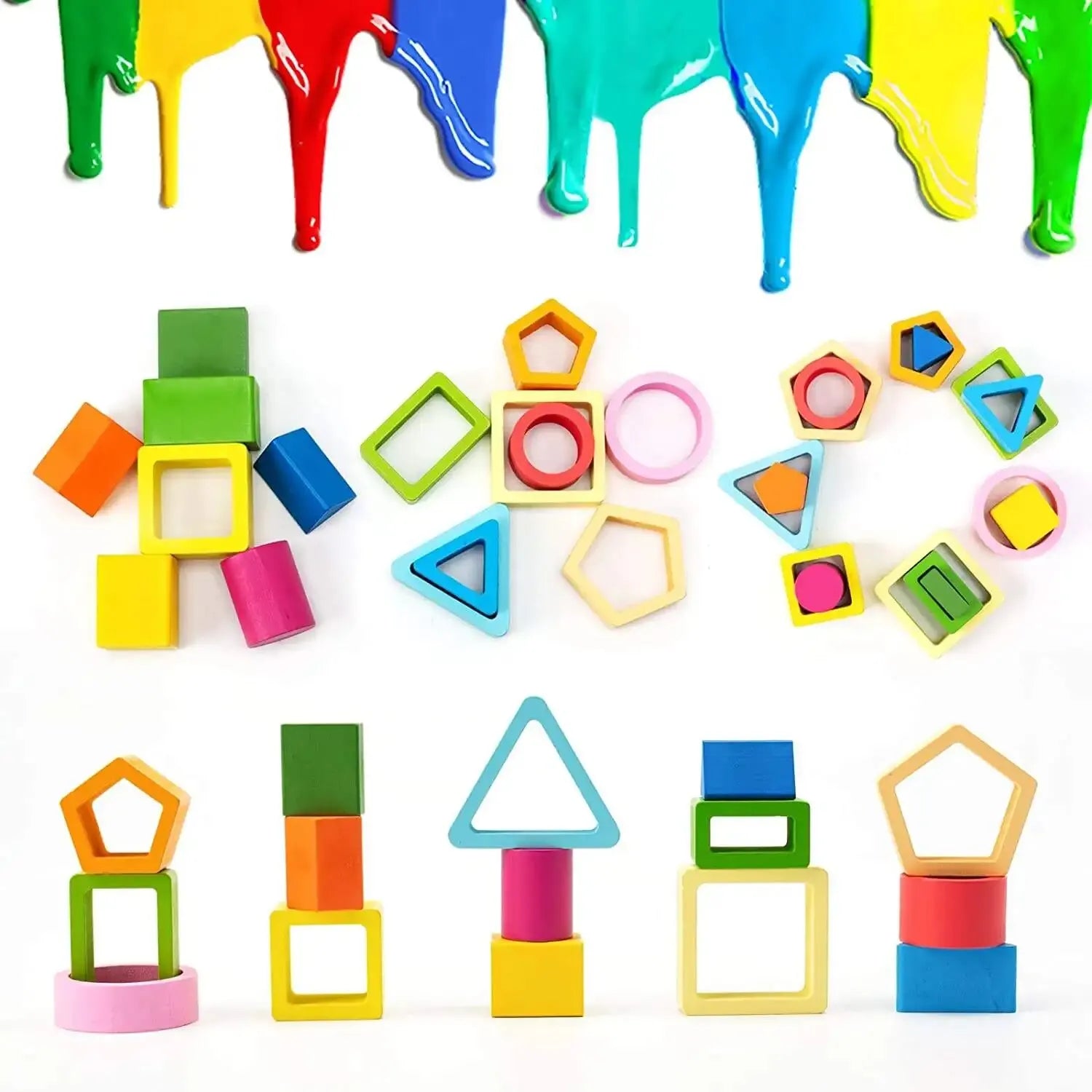 Shape Stack Wooden Puzzle