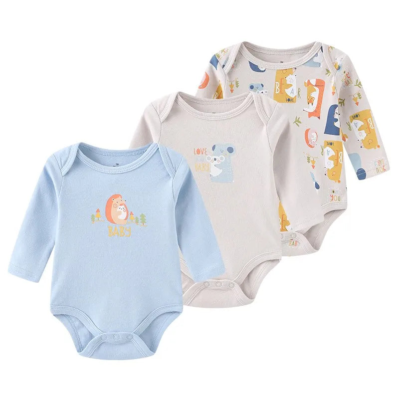 Long Sleeve Cotton Onesie Set