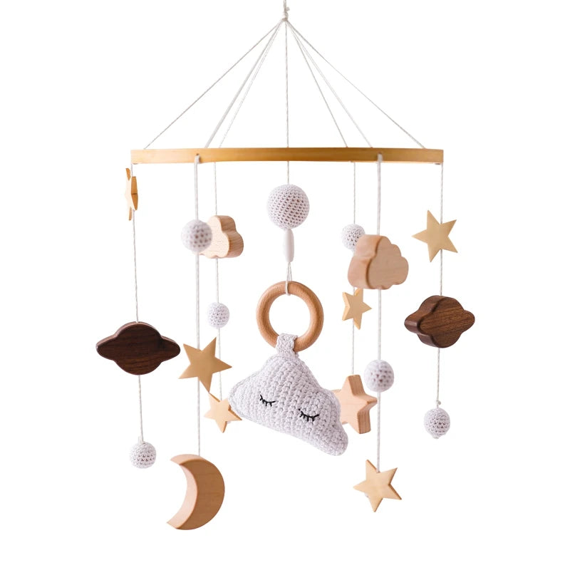 Crib Wooden Nursery Mobile
