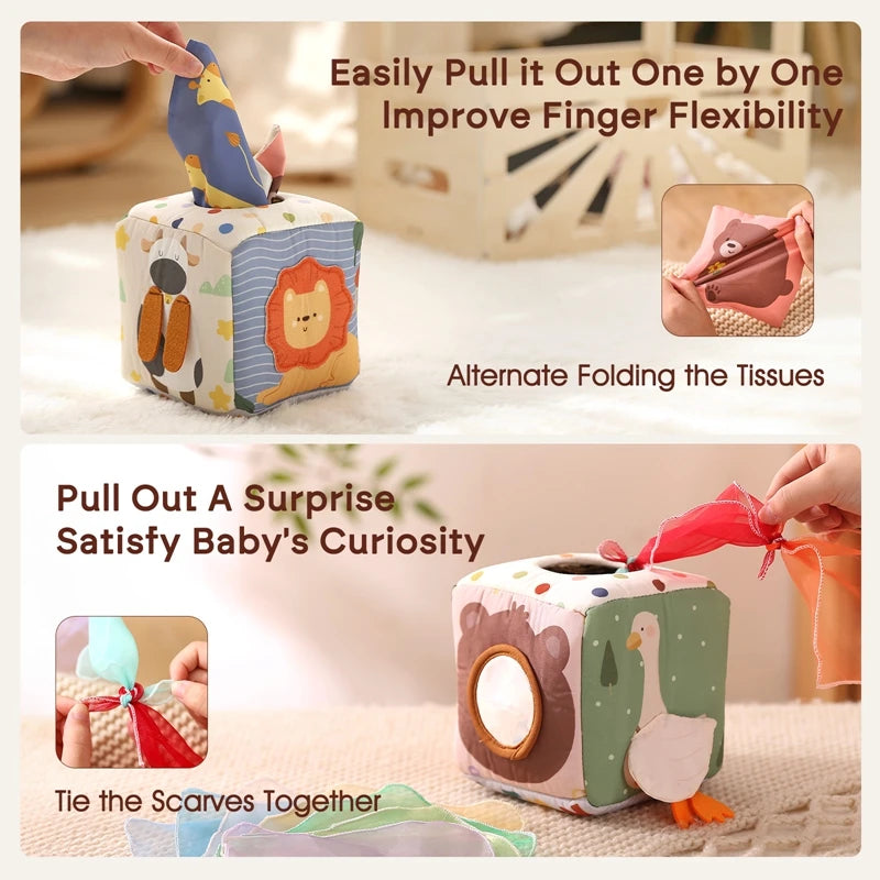 Animal Cotton Tissue Box Toy