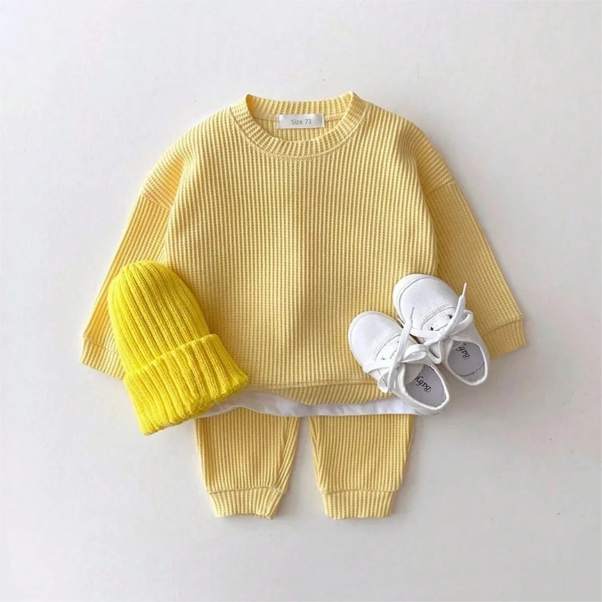 Waffle Cotton Baby Clothing Set